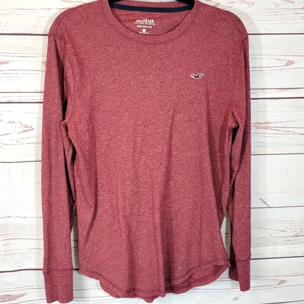 Hollister Red heather long sleeve S